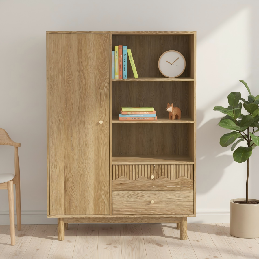 Calm Grain 1-Door 2-Drawer Sideboard